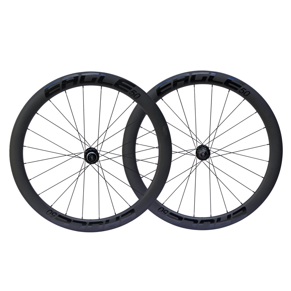 Eagle Bicycles 50 Road & Gravel Carbon Wheels - Black Logo
