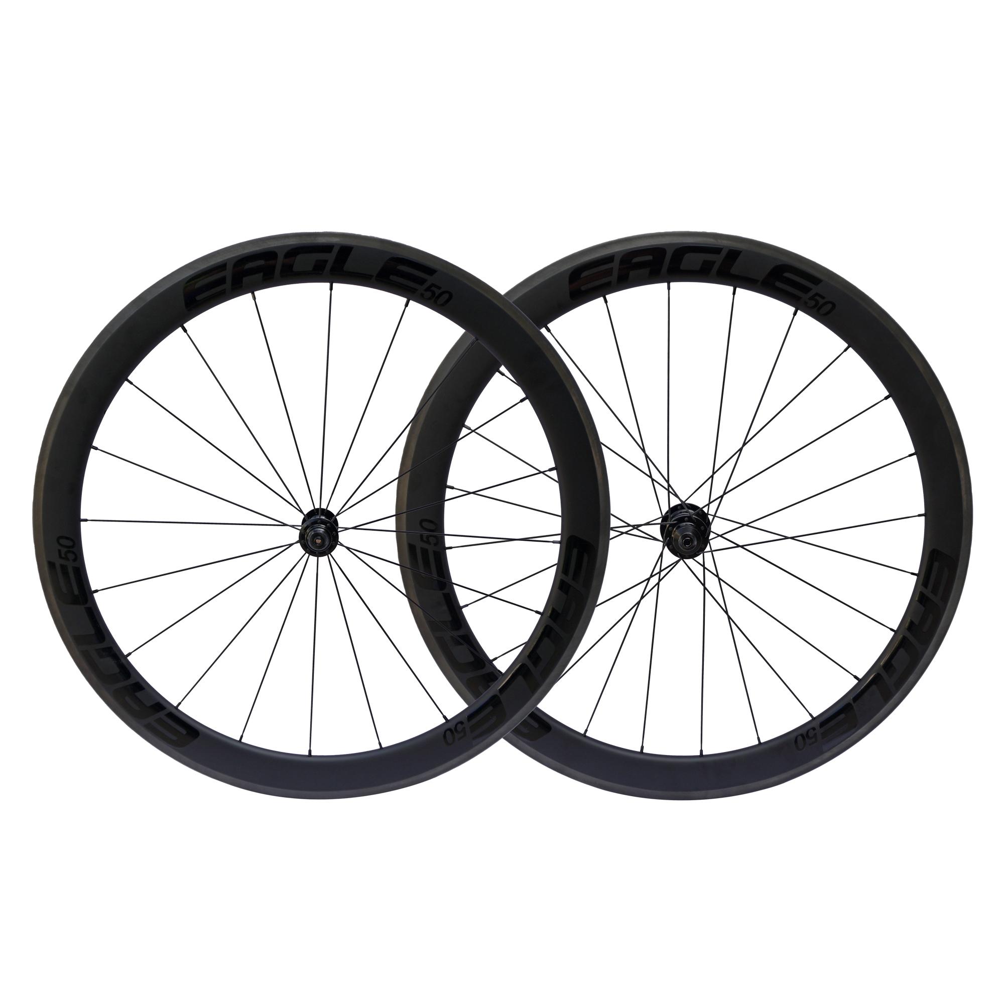Eagle Bicycles Carbon Road Wheelset for Rim Brakes - Black graphics